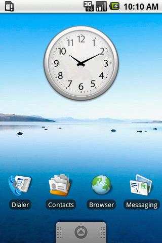 Chrome Clock Widget 2x2 screenshot 1