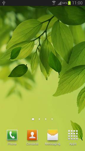 Leaf Live Wallpaper Galaxy S4 screenshot 1