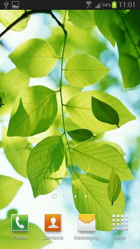 Leaf Live Wallpaper Galaxy S4 screenshot 3