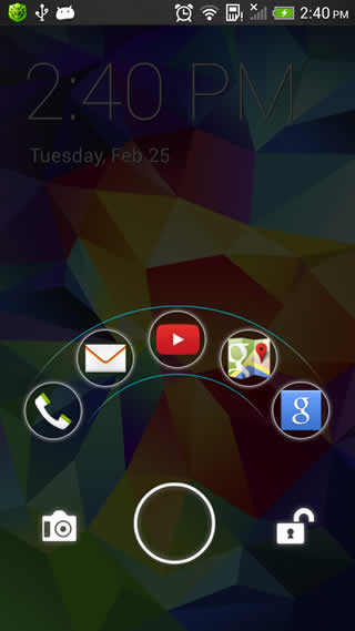 Galaxy S5 lock screen screenshot 2