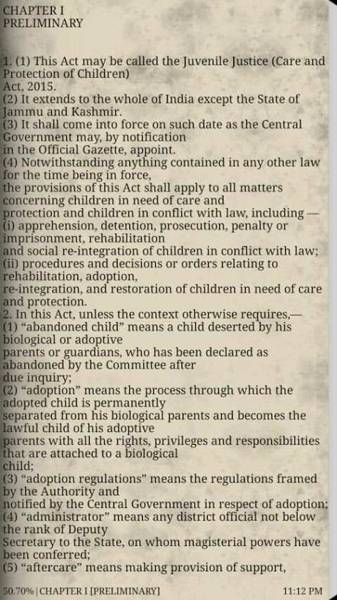 The Juvenile Justice ACT 2015 скриншот 1