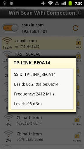 WiFi Scan WiFi Connection App screenshot 3
