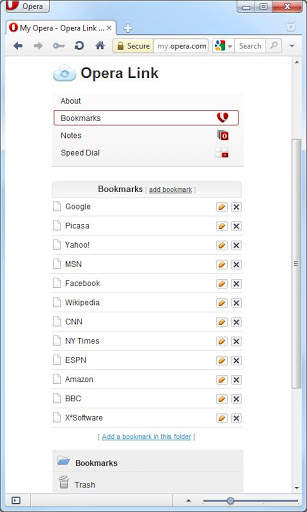 Sync for Opera Link screenshot 4