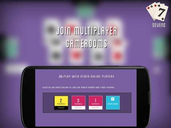 Sevens Playing Cards Game screenshot 1