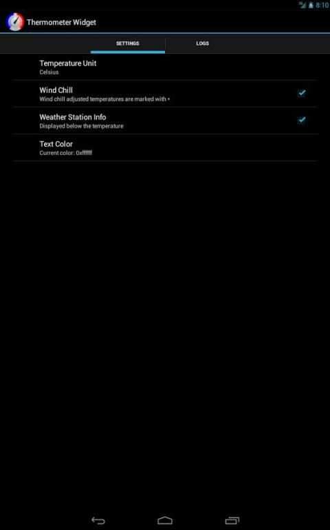 Thermometer Widget स्क्रीनशॉट 5