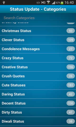 Status Quotes for FB, WhatsApp screenshot 1