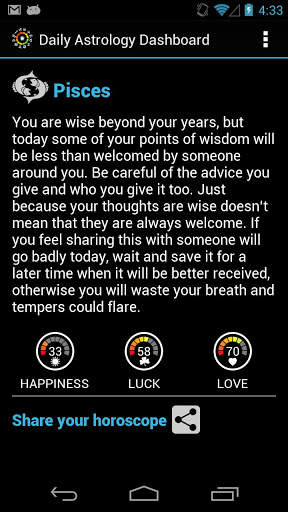 Daily Astrology Dashboard screenshot 5