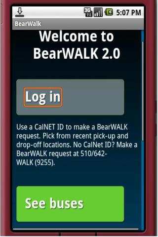 UC Berkeley BearWalk screenshot 1