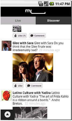 Myspace screenshot 1