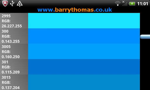 Pantone Approximation Browser screenshot 3