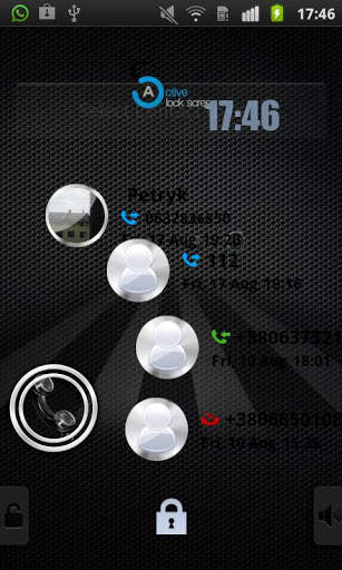 Active Lockscreen Dark Theme screenshot 2