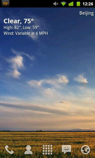 GO Weather Wallpaper Theme 1 screenshot 1