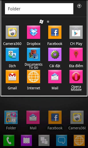 GO Launcher EX WP 7 style 2 screenshot 2