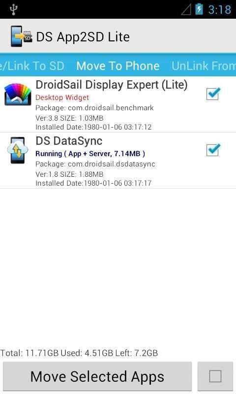 DS Super App2SD Lite screenshot 6