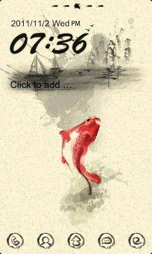 Z Fish Theme GO Launcher EX screenshot 1