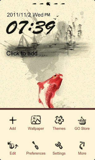 Z Fish Theme GO Launcher EX screenshot 4