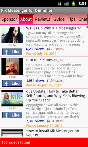 Kik Messenger Guide 4 Dummies screenshot 1