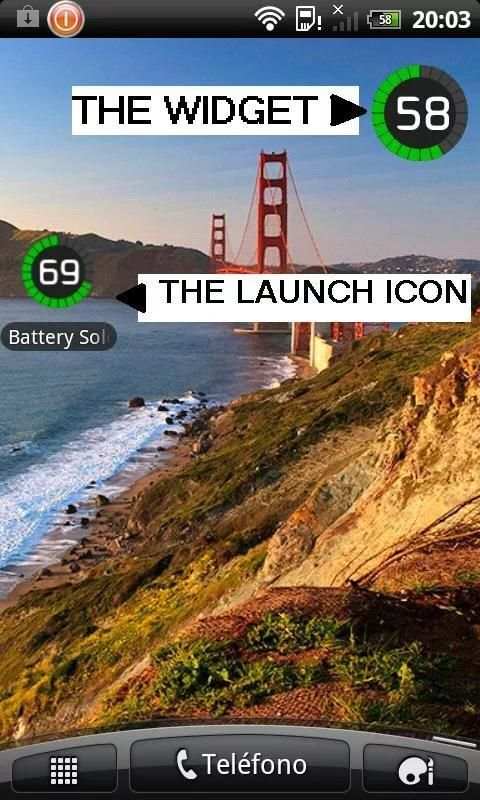Battery Solo Widget स्क्रीनशॉट 1