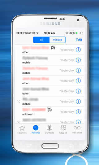 iOS 8 Call Dialer screenshot 2