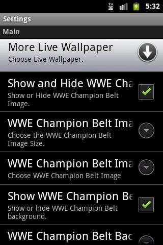 WWE ChampionBelt LiveWallpaper screenshot 5
