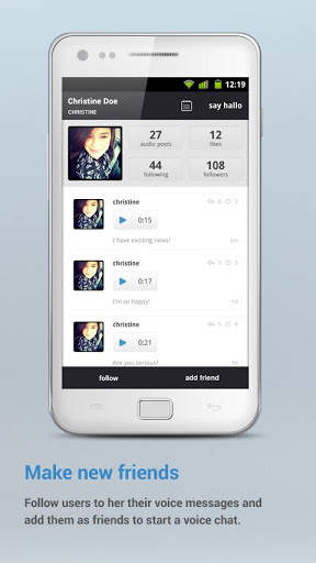 Hallo - Social Voice screenshot 5