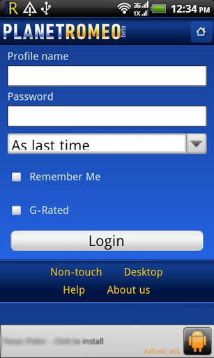 Planet Romeo Browser screenshot 1
