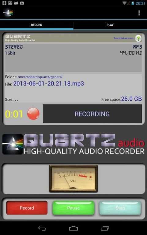 Quartz HQ Audio Recorder Lite screenshot 11