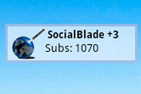 YouTube Subscriber Stat Widget screenshot 2