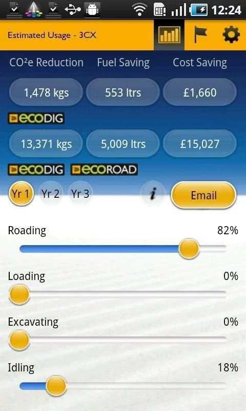 JCB Efficiency Calculator स्क्रीनशॉट 1