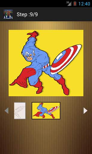How to Draw Marvel heroes screenshot 5