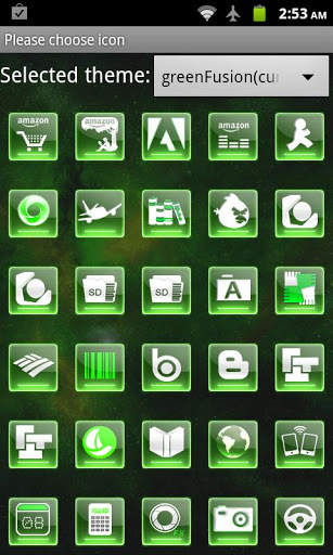 green F Free Go Launcher Theme screenshot 5