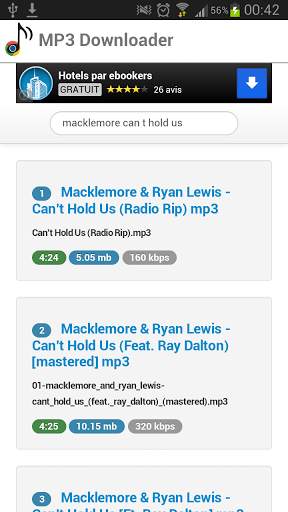 Free music MP3 downloader screenshot 2
