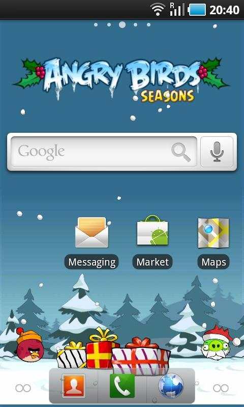 Angry Birds Live Wallpaper स्क्रीनशॉट 1