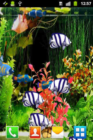 Blue Aquarium Live Wallpaper स्क्रीनशॉट 4