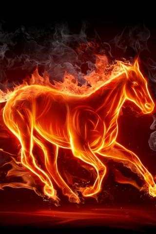 Burning Fire 3D Live Wallpaper скриншот 1