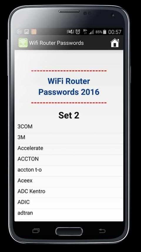 WiFi Router Passwords screenshot 2
