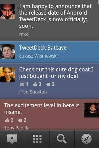 TweetDeck (Twitter, Facebook) screenshot 2