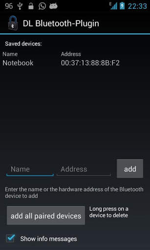 Delayed Lock Bluetooth Plugin 1 تصوير الشاشة