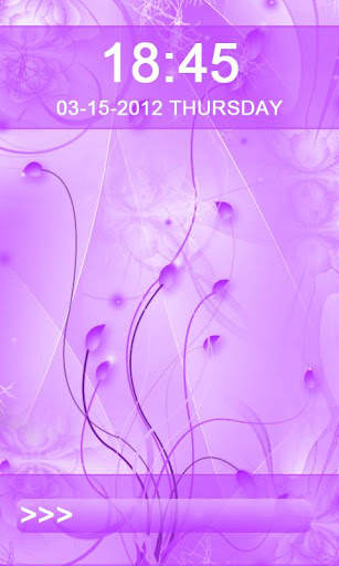 Lovely Blue HD Go Locker Theme screenshot 1