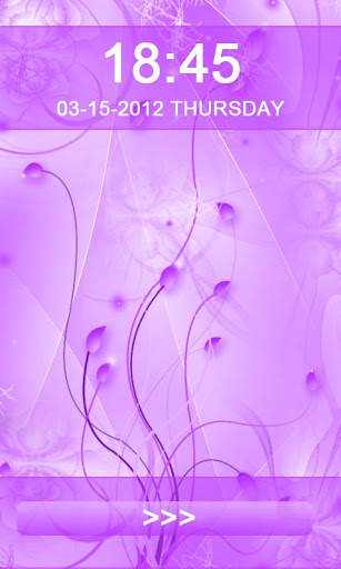 Lovely Blue HD Go Locker Theme screenshot 2
