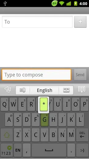 GO Keyboard White theme screenshot 3