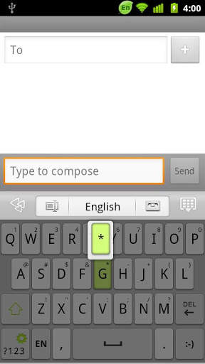 GO Keyboard White theme screenshot 3