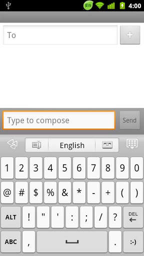 GO Keyboard White theme screenshot 4