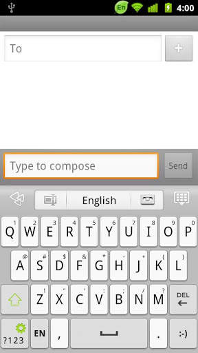 GO Keyboard White theme screenshot 1
