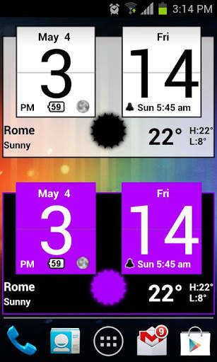 Sense Colors Digital Clock screenshot 2
