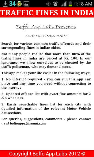Traffic Fines India screenshot 5