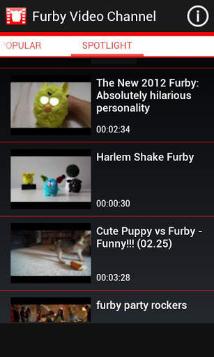 Furby YouTube Video Channel screenshot 2