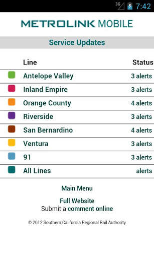 MetroLink Mobile Launcher screenshot 2