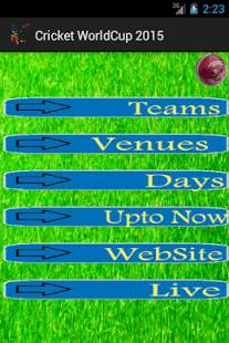ICC Cricket Word Cup 2015 screenshot 3