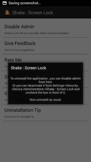 Shake : Screen Lock screenshot 4